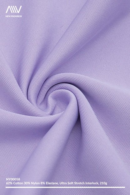NY00058 - ULTRA SOFT COTTON NYLON BLEND STRETCH INTERLOCK - 210G