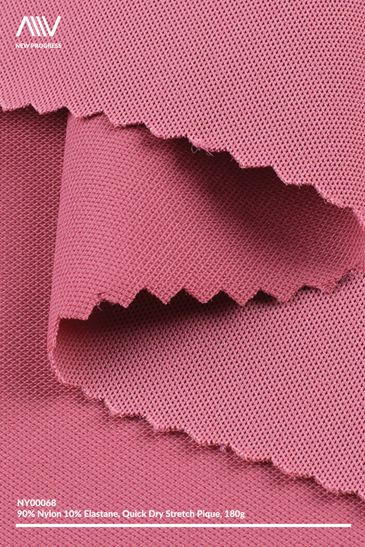 NY00068 - QUICK-DRY STRETCH NYLON PIQUE - 180G