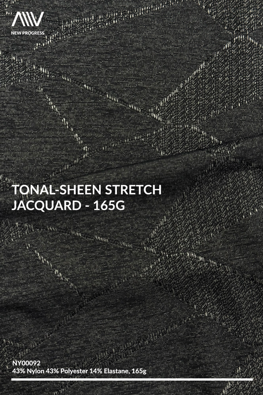 NY00092 - Tonal-Sheen Stretch Jacquard - 165G