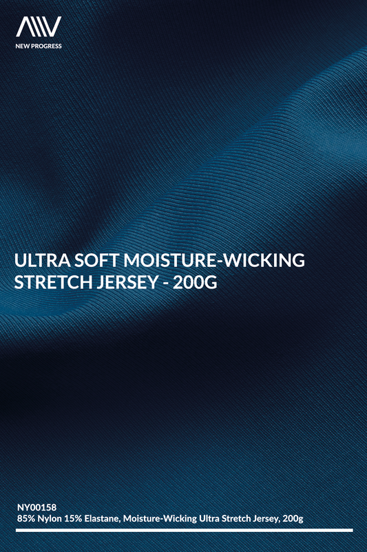 NYS0005 - ULTRA SOFT MOISTURE-WICKING STRETCH JERSEY - 200G
