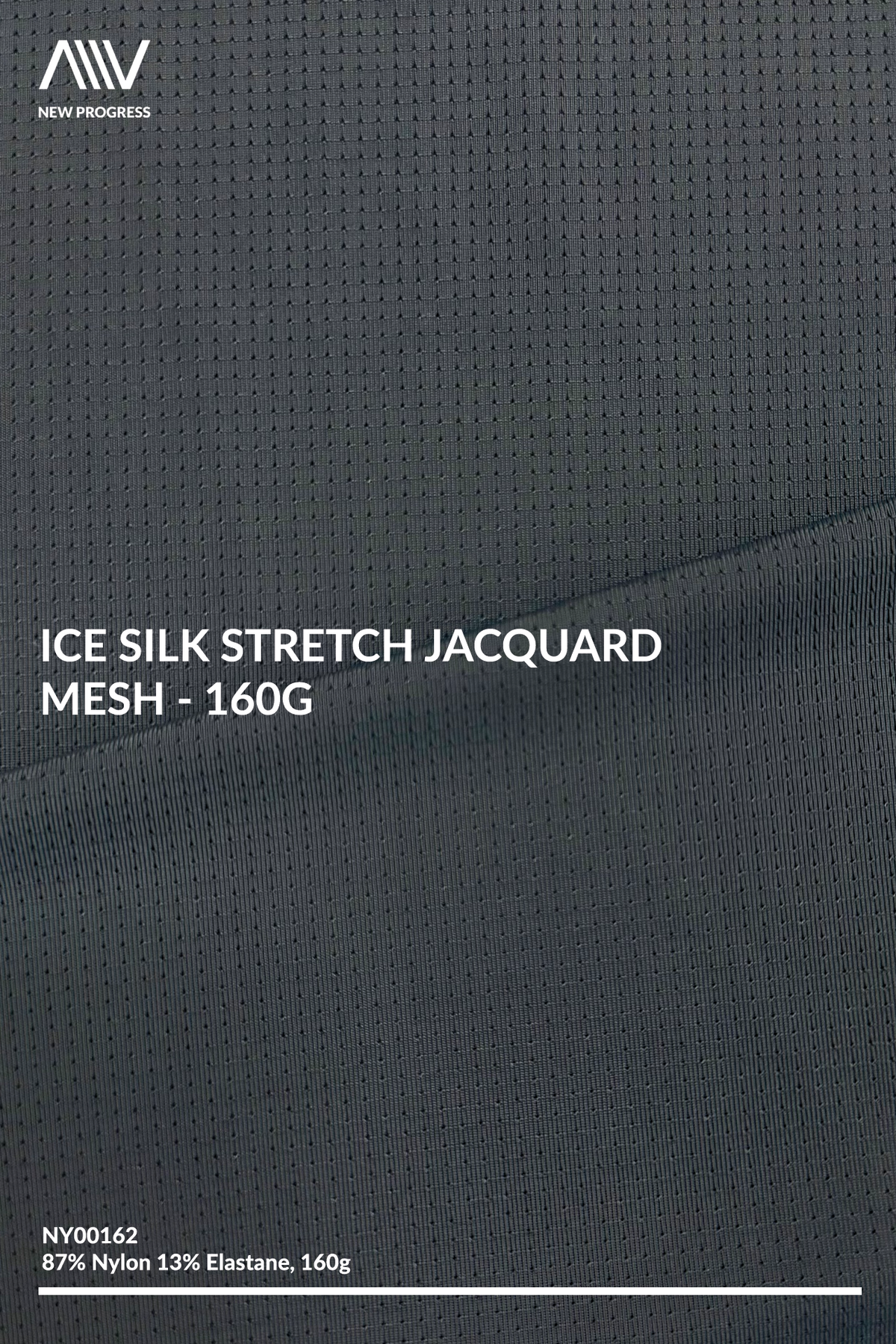 NY00162 - Ice Silk Stretch Jacquard Mesh - 165G