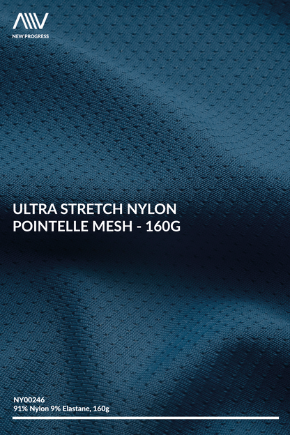 NY00246 - Ultra Stretch Nylon Pointelle Mesh - 160G