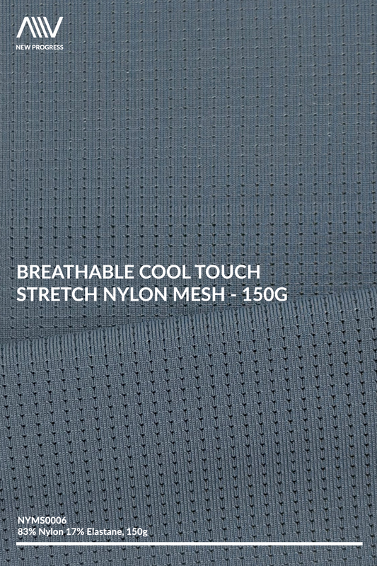 NYMS0006 - Breathable Cool Touch Stretch Nylon Mesh - 150G