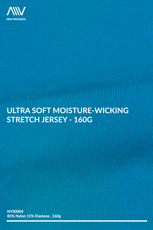 NYS0004 - Ultra Soft Moisture-Wicking Stretch Jersey - 160G