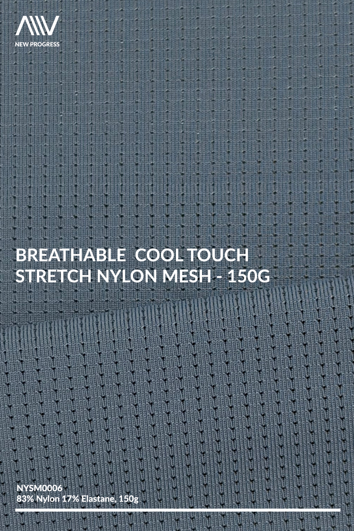 NYSM0006 - Breathable Cool Touch Stretch Nylon Mesh - 150G
