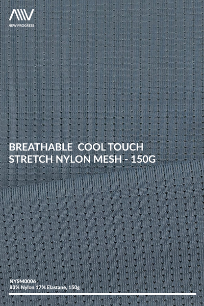 NYSM0006 - Breathable Cool Touch Stretch Nylon Mesh - 150G