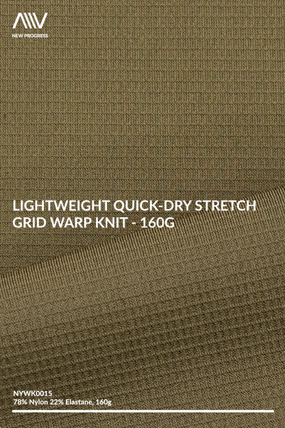 NYWK0015 - Lightweight Quick-Dry Stretch Grid Warp Knit - 160G