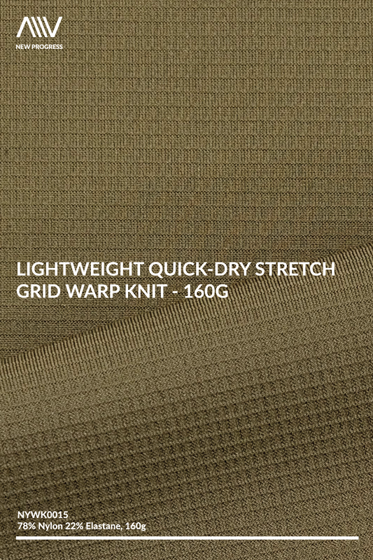 NYWK0015 - Lightweight Quick-Dry Stretch Grid Warp Knit - 160G