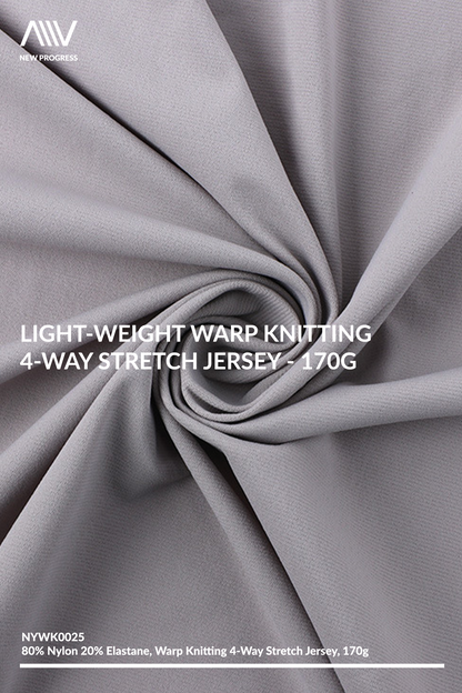 NYWK0025 - LIGHT-WEIGHT WARP KNITTING 4-WAY STRETCH JERSEY - 170G