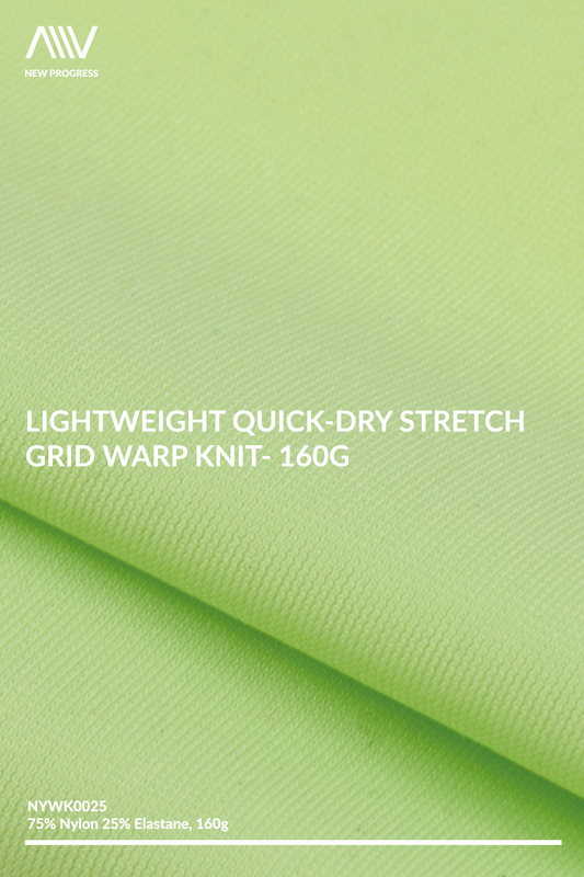 NYWK0025 - Lightweight Quick-Dry Stretch Grid Warp Knit - 160G