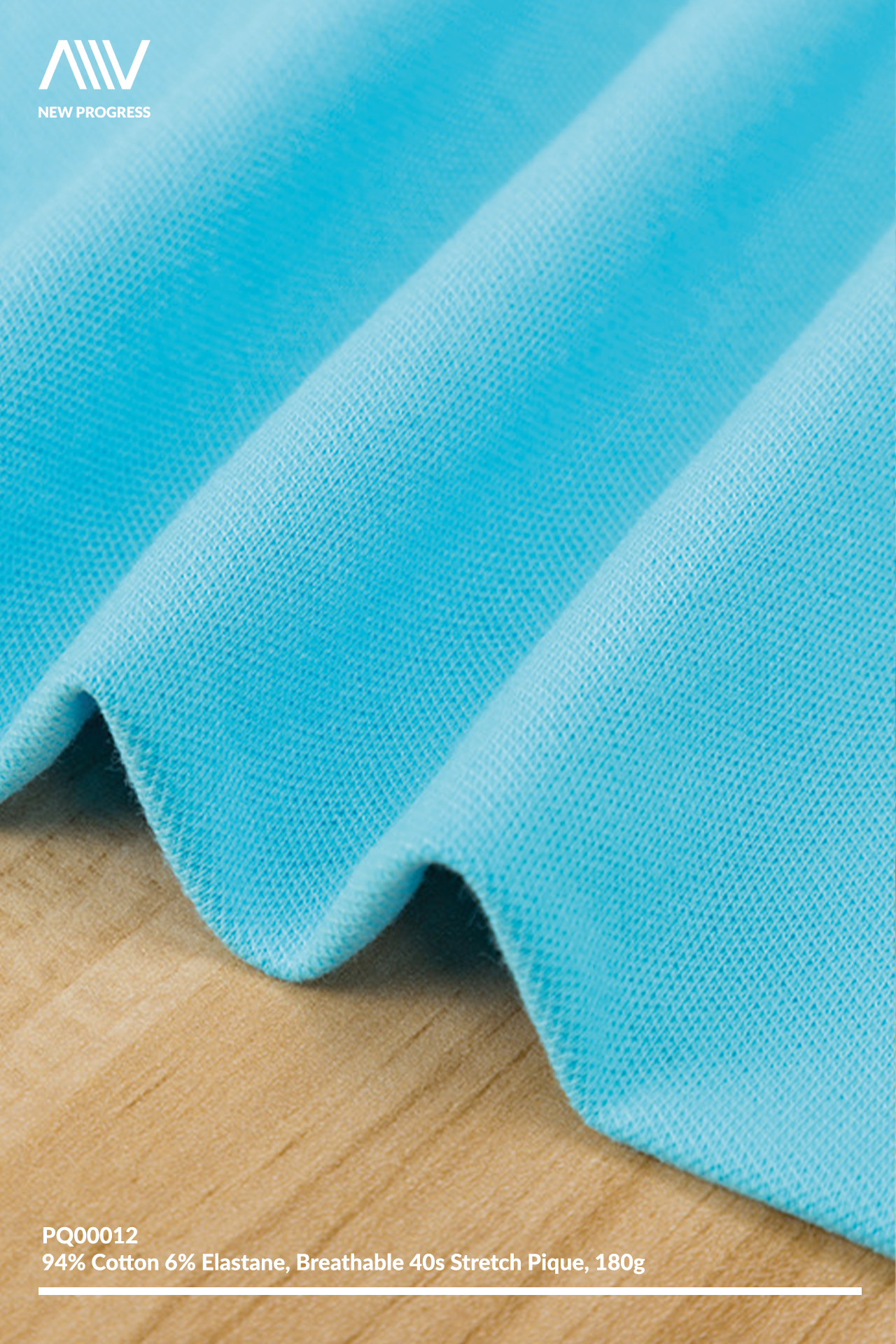 PQ00012 - BREATHABLE 40S STRETCH COTTON PIQUE - 180G