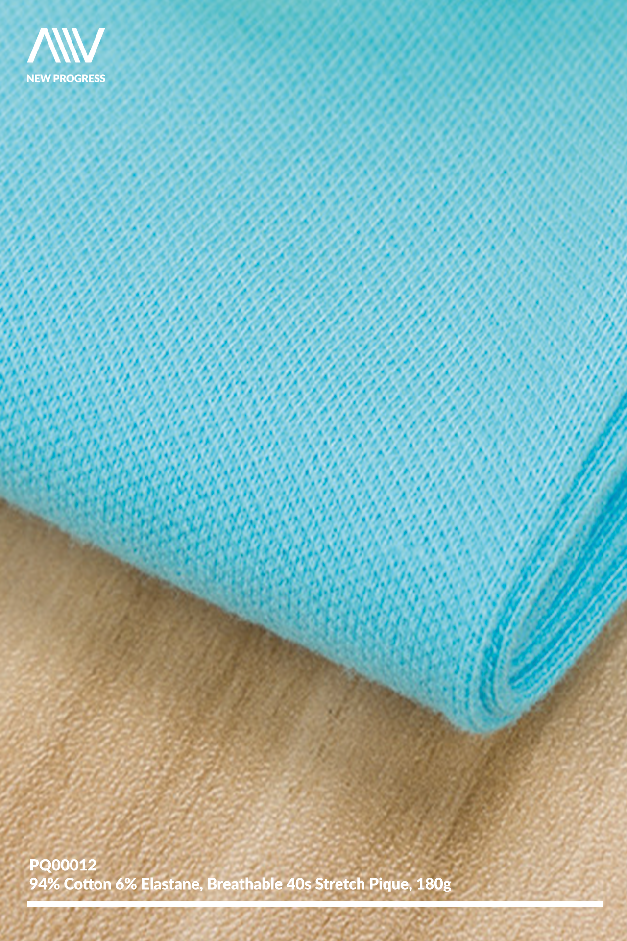 PQ00012 - BREATHABLE 40S STRETCH COTTON PIQUE - 180G