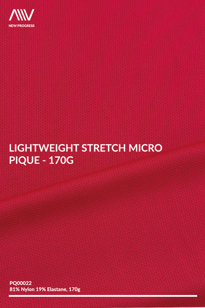 PQ00022 - Lightweight Stretch Micro Pique - 170G