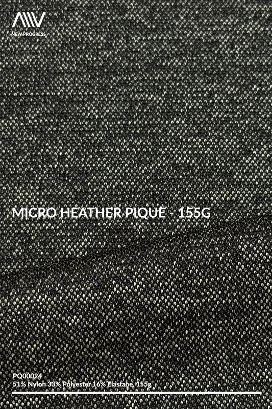 PQ00024 - Micro Heather Piqué - 155G