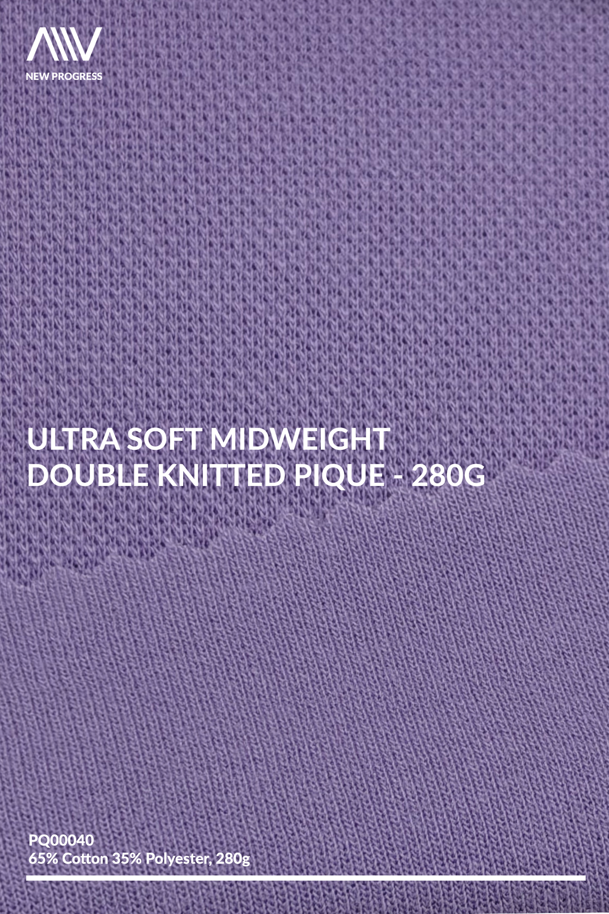 PQ00040 - Ultra Soft Midweight Double Knitted Piqué - 280G