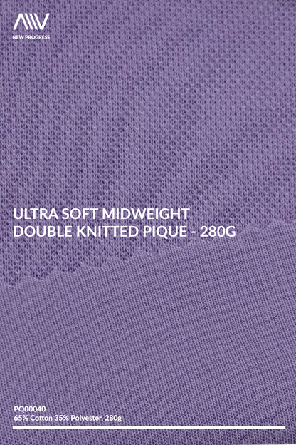 PQ00040 - Ultra Soft Midweight Double Knitted Piqué - 280G