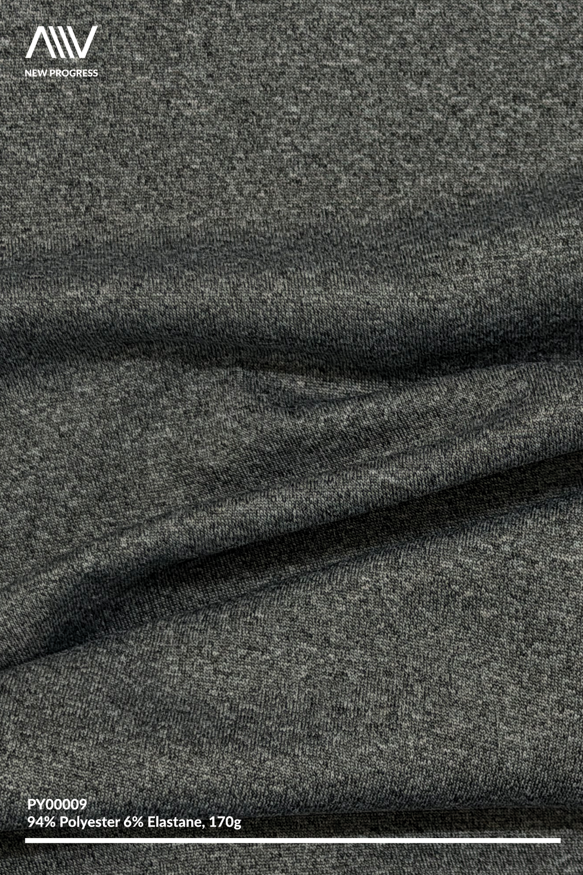 PY00009 - Quick-Dry Lightweight Stretch Heather Jersey - 170G