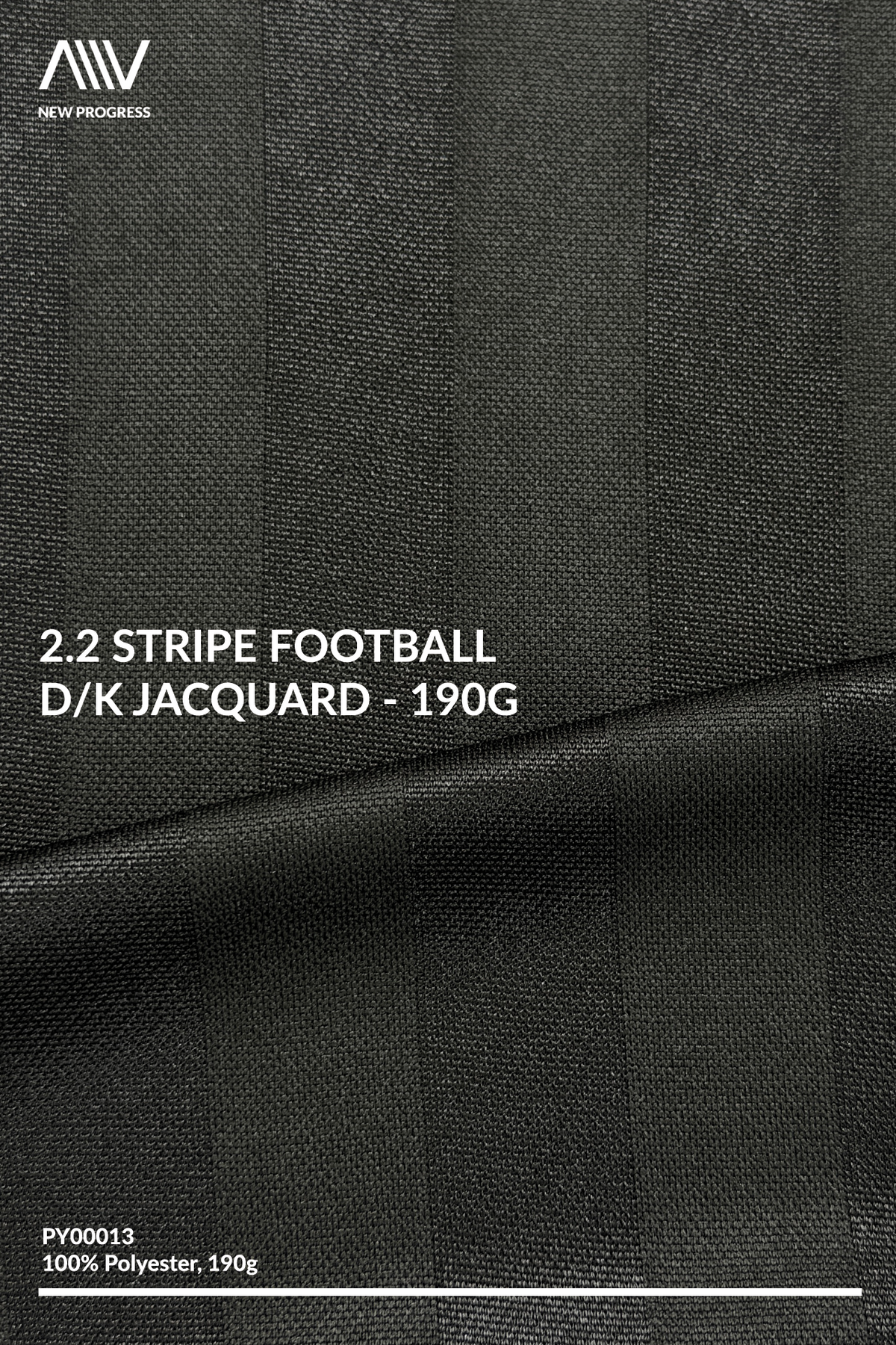 PY00013 - 2.2 Stripe Football D/K Jacquard - 190G