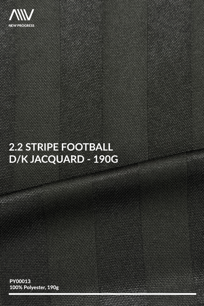PY00013 - 2.2 Stripe Football D/K Jacquard - 190G