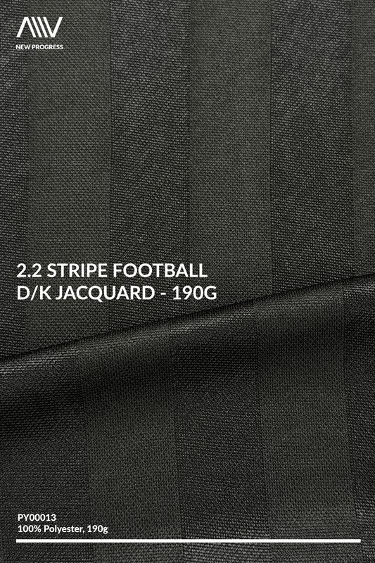 PY00013 - 2.2 Stripe Football D/K Jacquard - 190G