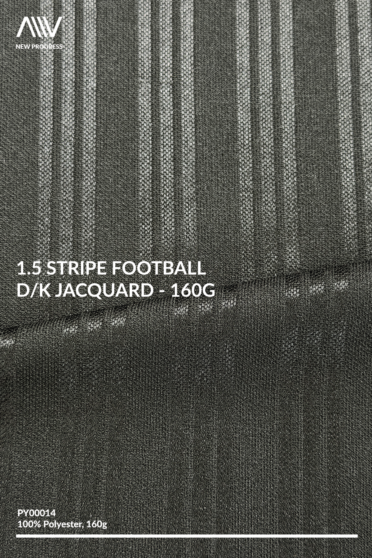 PY00014 - 1.5 Stripe Football D/K Jacquard - 160G