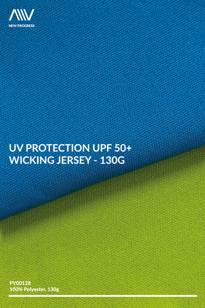 PY00128 - UV Protection UPF 50+ Wicking Jersey - 130G