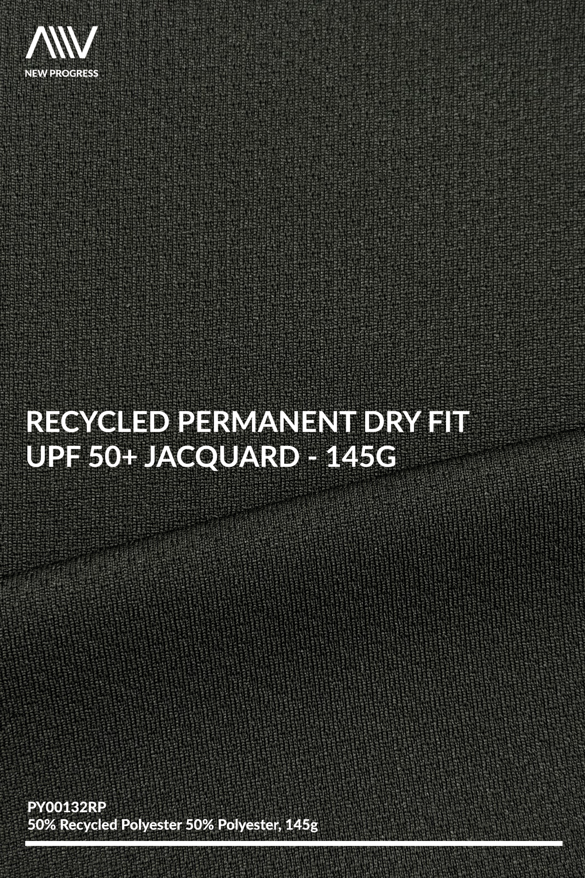 PY00132RP - Recycled Permanent Dry Fit UPF 50+ Jacquard - 145G