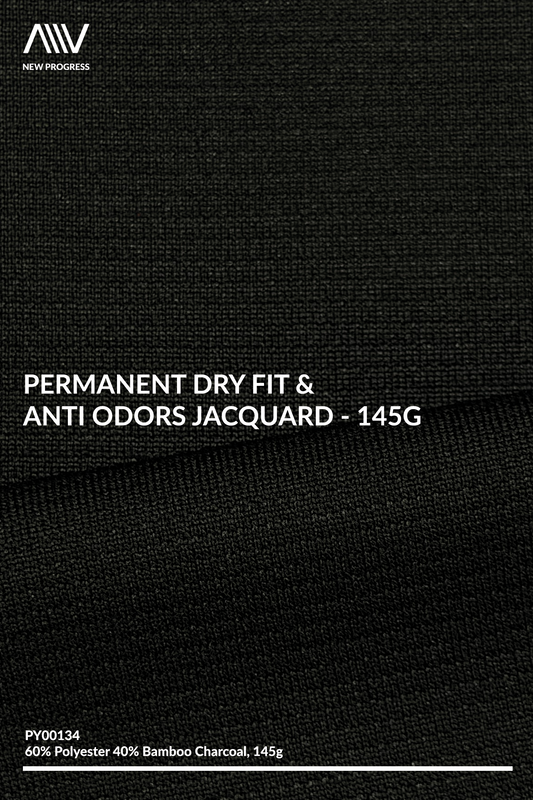 PY00134 - Permanent Dry Fit & Anti Odors Jacquard - 145G