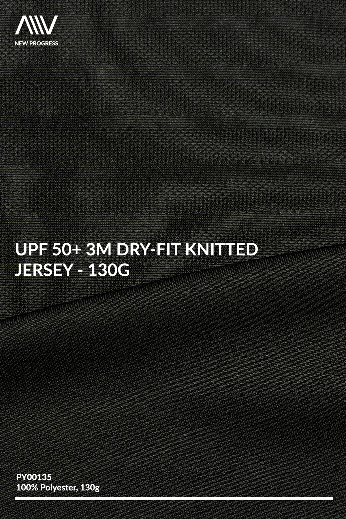 PY00135 - UPF 50+ 3M Dry-Fit Knitted Jacquard - 130G