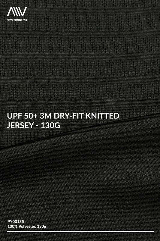 PY00135 - UPF 50+ 3M Dry-Fit Knitted Jacquard - 130G