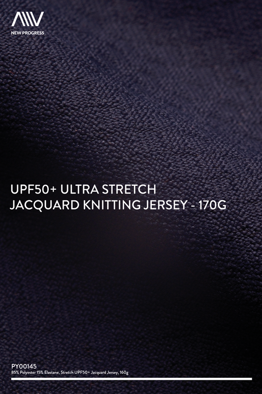 PY00145 - UPF50+ ULTRA STRETCH JACQUARD KNITTING JERSEY - 170G