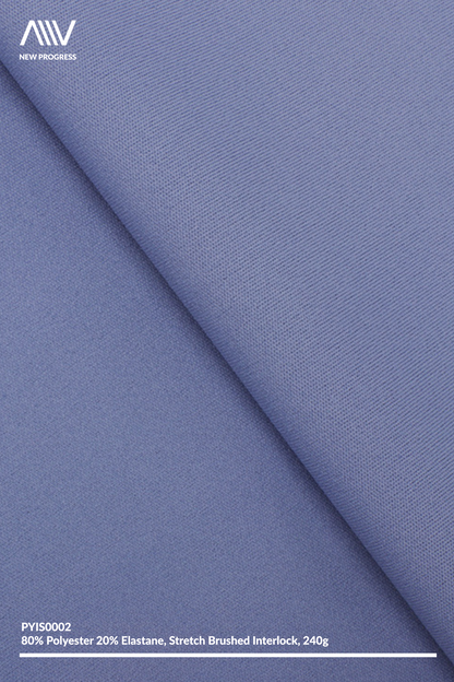 PYIS0002 - MID-WEIGHT ULTRA 4-WAY STRETCH SINGLE BRUSHED INTERLOCK - 240G