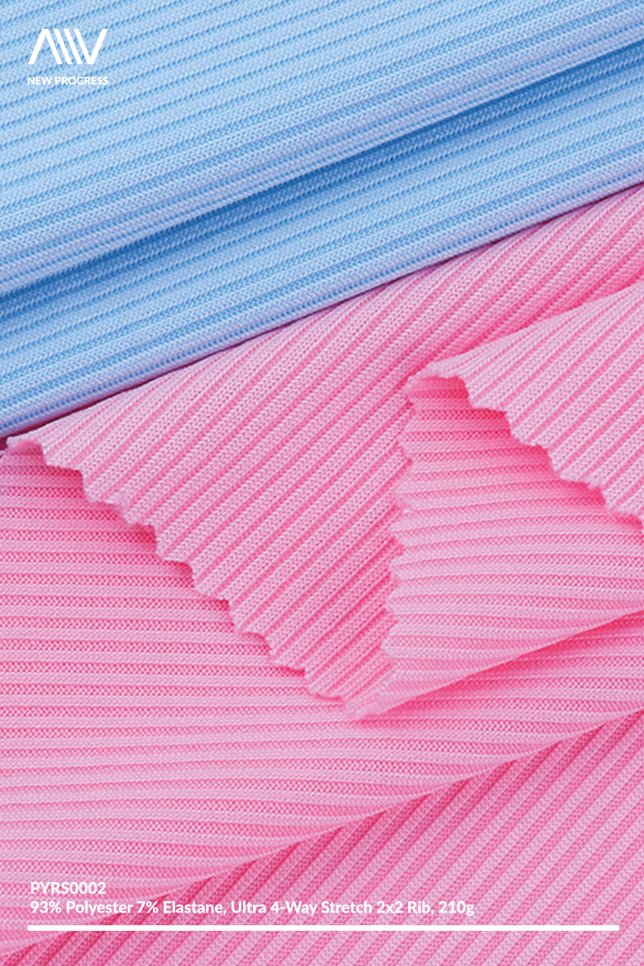 PYRS0002 - ULTRA 4 WAY STRETCH LIGHTWEIGHT 2x2 RIB - 210G