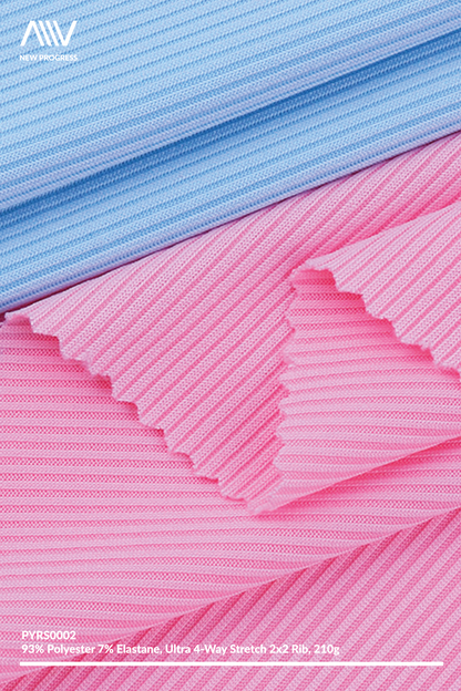 PYRS0002 - ULTRA 4 WAY STRETCH LIGHTWEIGHT 2x2 RIB - 210G