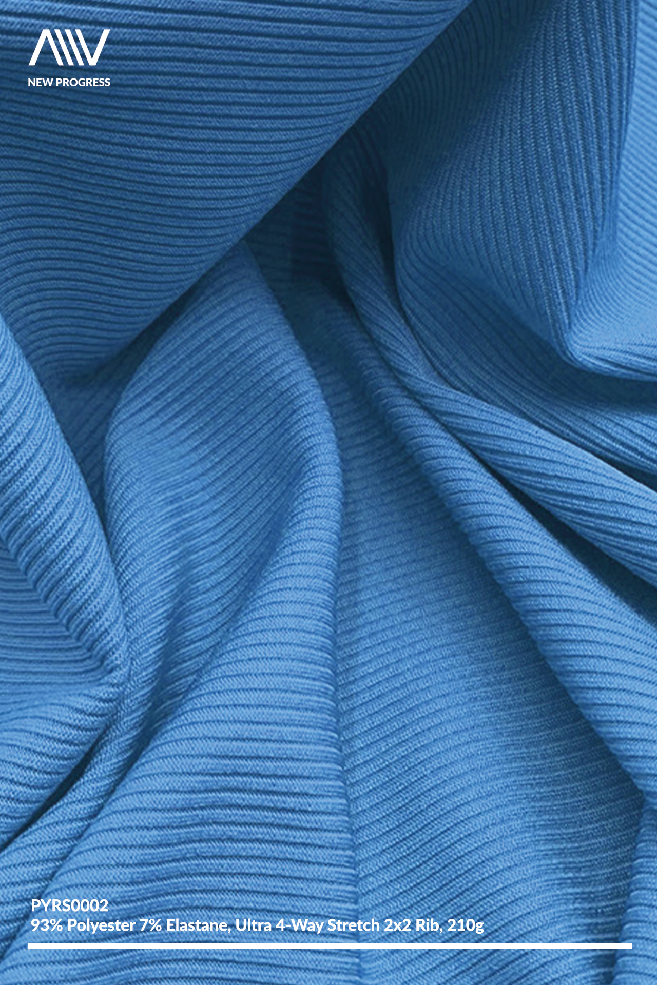 PYRS0002 - ULTRA 4 WAY STRETCH LIGHTWEIGHT 2x2 RIB - 210G