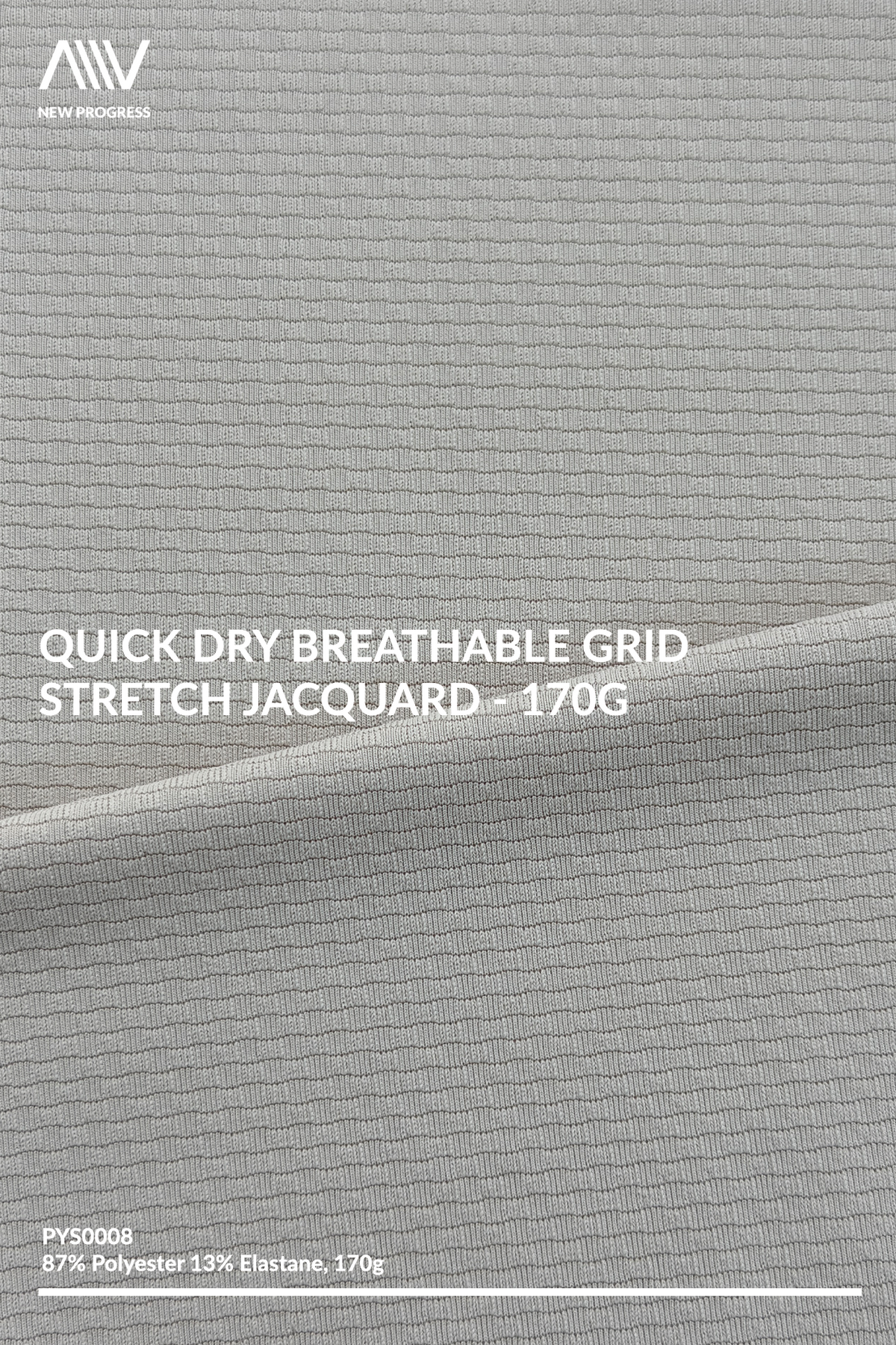 PYS0008 - Quick Dry Breathable Grid Stretch Jacquard - 170G