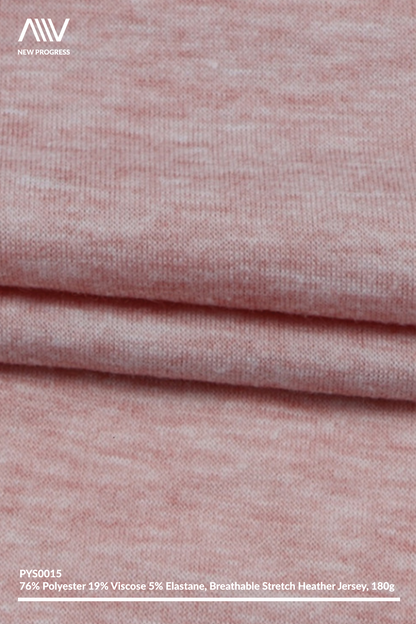 PYS0015 - ULTRA SOFT LIGHTWEIGHT STRETCH HEATHER JERSEY - 180G