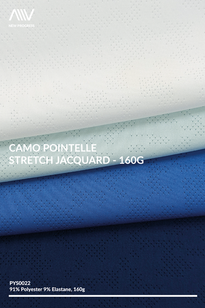 PYS0022 - Camo Pointelle Stretch Jacquard - 160G