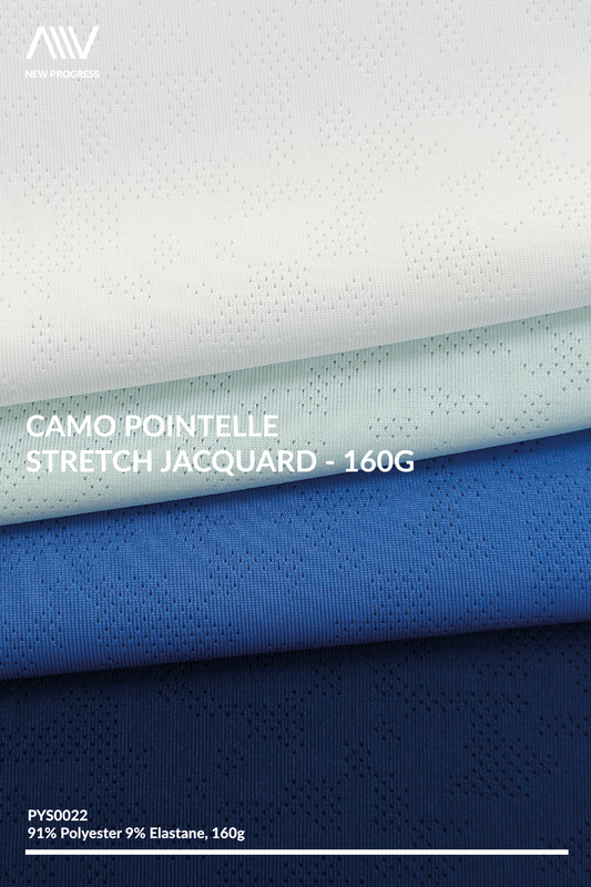 PYS0022 - Camo Pointelle Stretch Jacquard - 160G