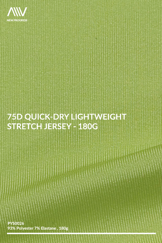 PYS0026 - 75D Quick-Dry Lightweight Stretch Jersey - 180G