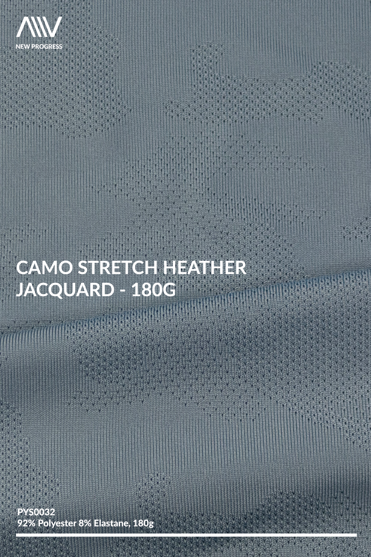 PYS0032 - Camo Stretch Heather Jacquard - 180G