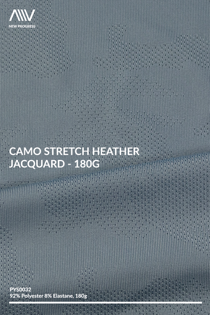 PYS0032 - Camo Stretch Heather Jacquard - 180G