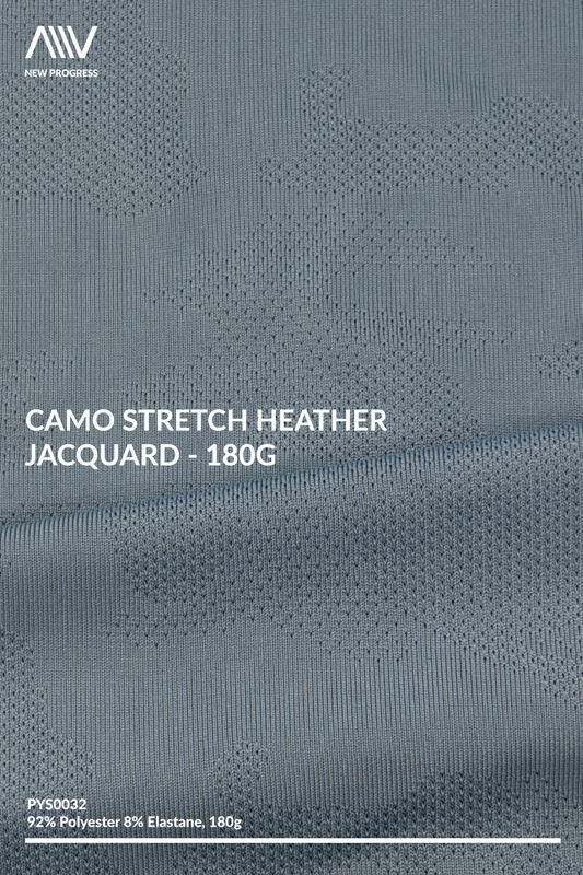 PYS0032 - Camo Stretch Heather Jacquard - 180G