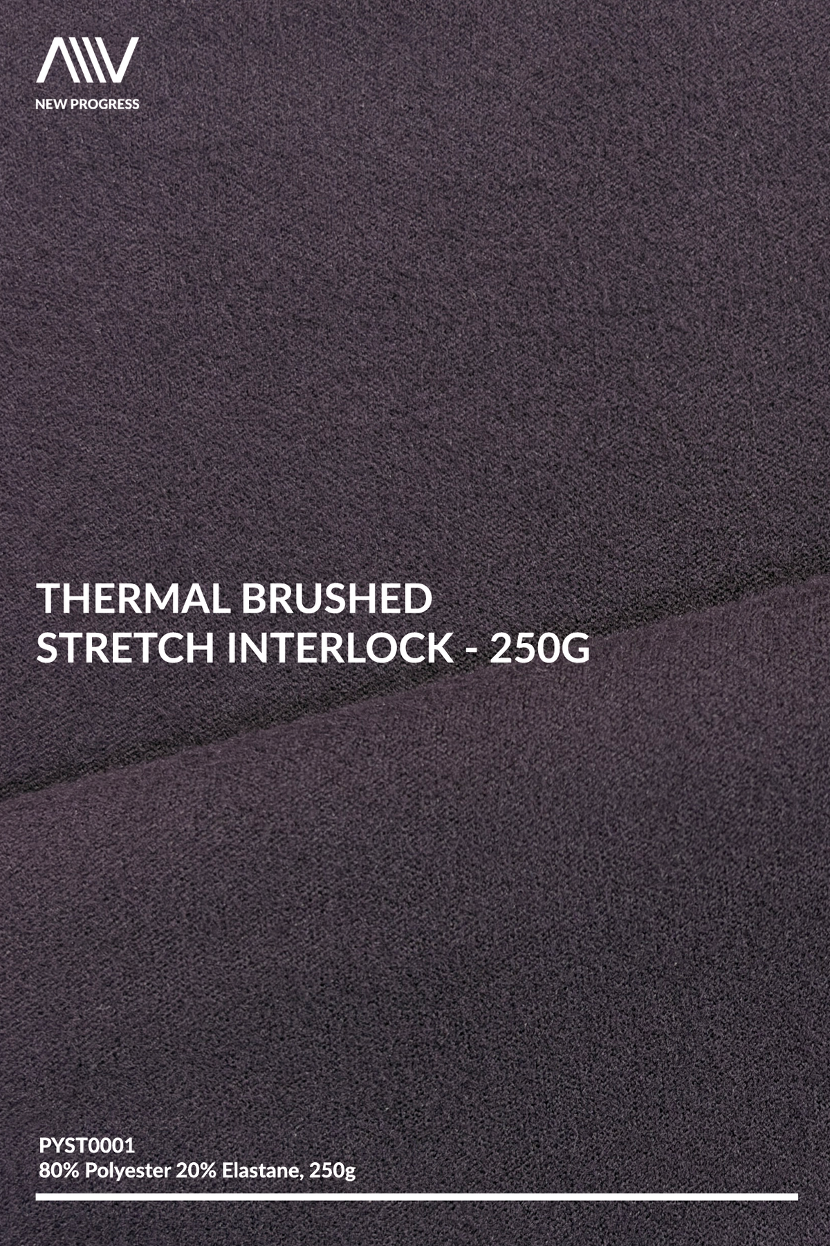 PYST0001 - Thermal Brushed Stretch Interlock - 250G