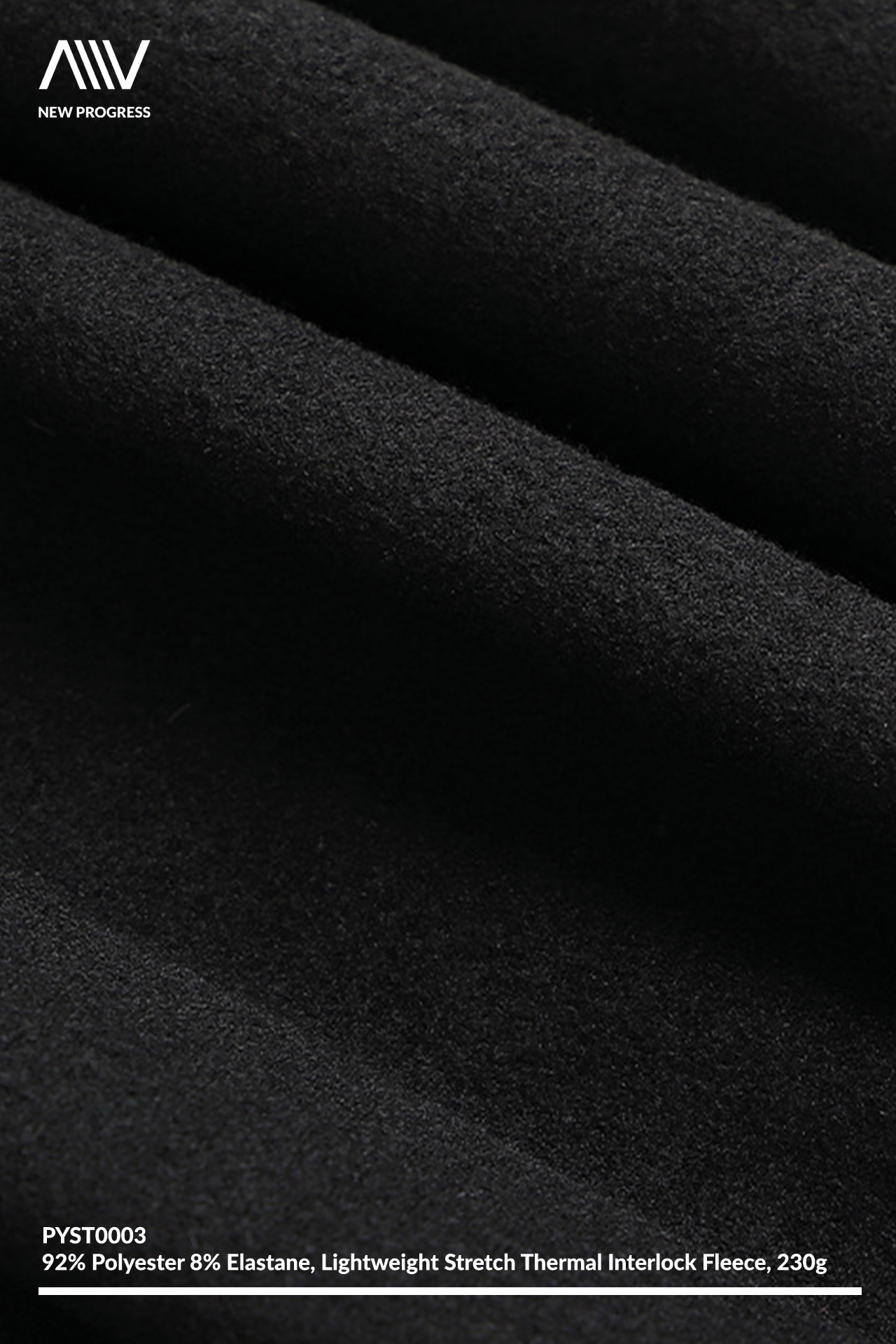 PYST0003 - THERMAL LIGHTWEIGHT STRETCH INTERLOCK FLEECE - 230G