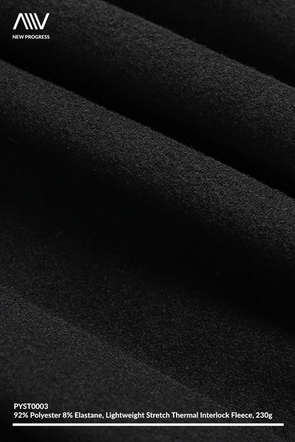 PYST0003 - THERMAL LIGHTWEIGHT STRETCH INTERLOCK FLEECE - 230G