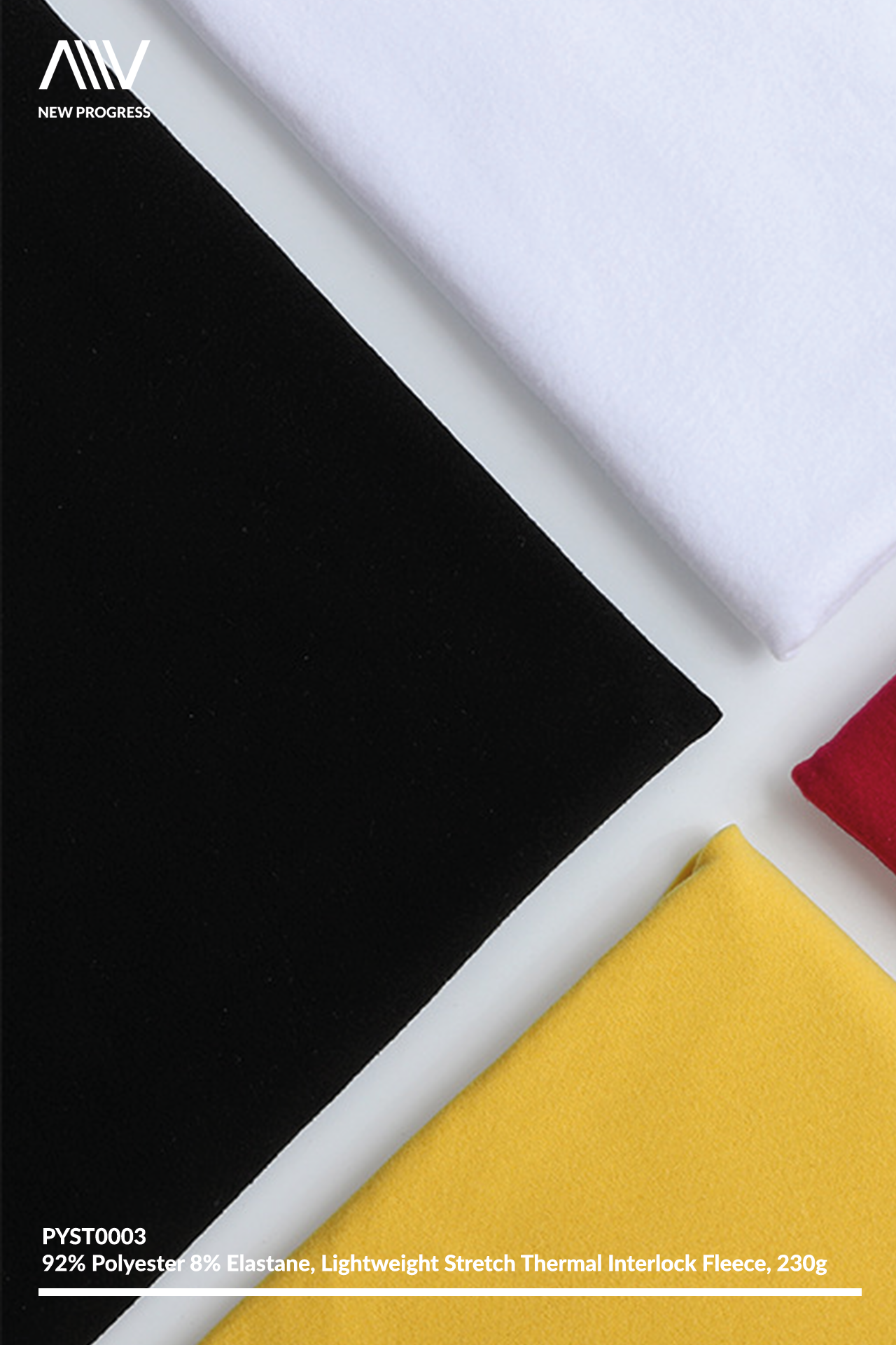 PYST0003 - THERMAL LIGHTWEIGHT STRETCH INTERLOCK FLEECE - 230G