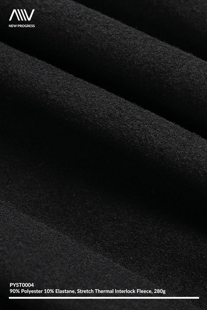 PYST0004 - THERMAL MIDWEIGHT STRETCH INTERLOCK FLEECE - 280G