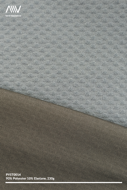 PYST0014 - Lightweight Tofu Grid Stretch D/K Jacquard - 230G