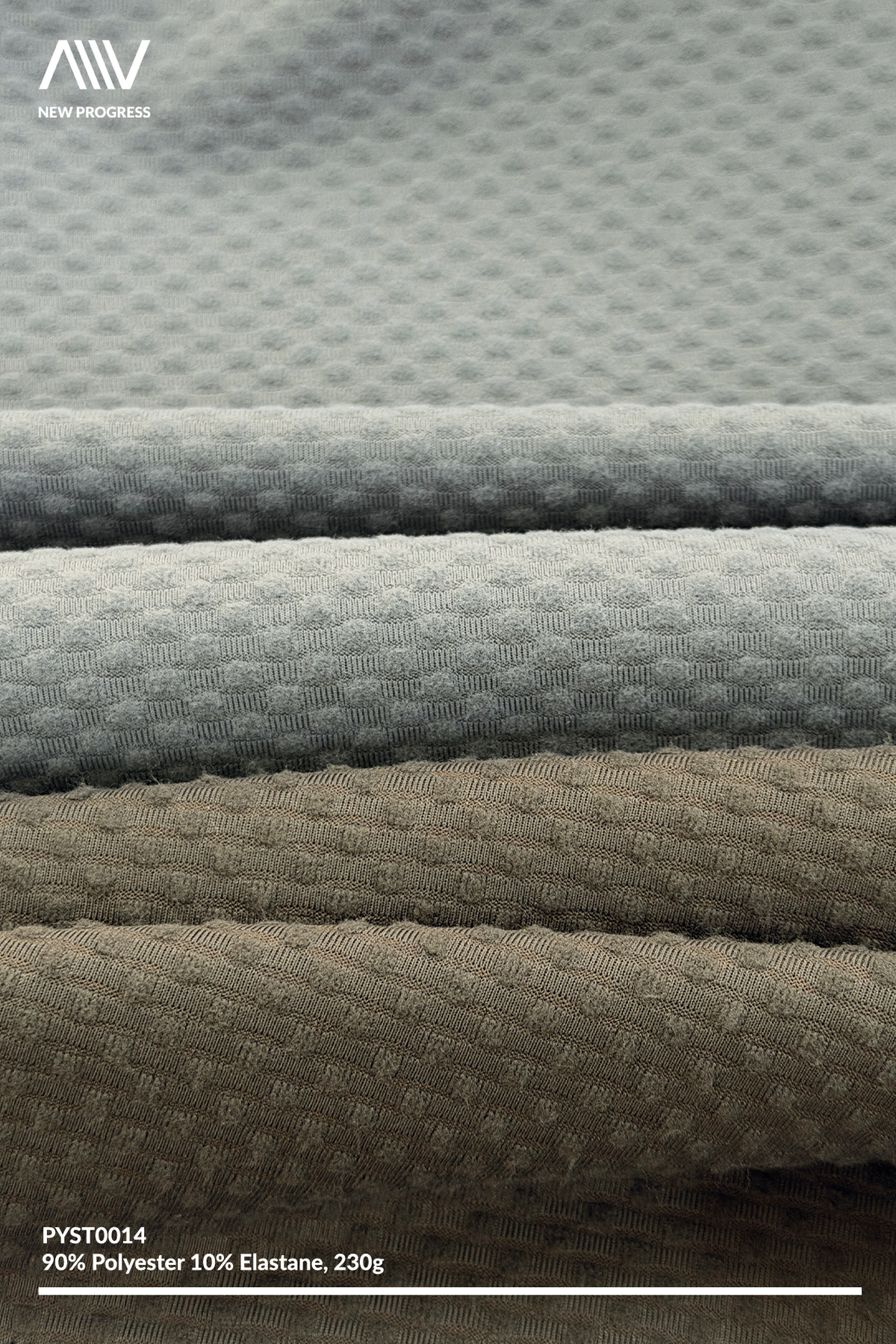 PYST0014 - Lightweight Tofu Grid Stretch D/K Jacquard - 230G